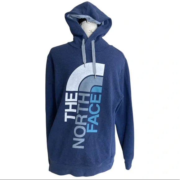 The North Face men’s hoodie size S blue gray white - Picture 2 of 10